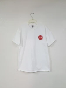 Vintage 90s Y2k Mattel Red White Logo Tee T-shirt Mens Size L - Picture 1 of 8
