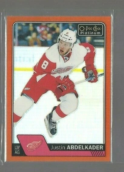  2016-17 O-Pee-Chee Platinum Rainbow Orange #34 Justin Abdelkader (ref 60858) - Image 1 of 1