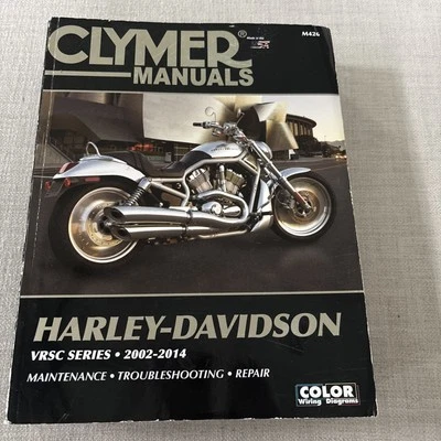 Harley-Davidson VRSC Clymer 2002-2014 manual de reparación/solución de problemas de motocicleta M426 Foto 1 de 4