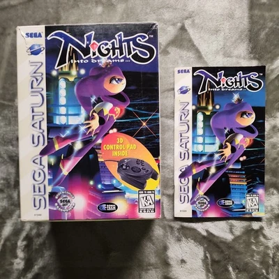 Nights Into Dreams Original Auténtico CAJA INSERTO Y MANUAL SOLAMENTE para Sega Saturn Foto 1 de 4