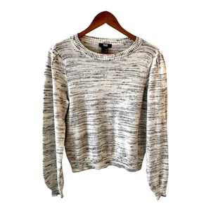Paige Womens Sweater Size M Ivory Blue Space Dye Crewneck Pullover Capsule - Picture 1 of 8