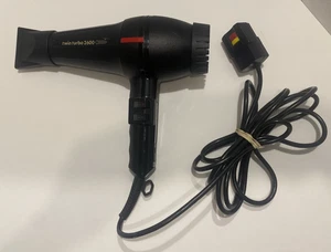 TwinTurbo 2600 Professional Black Hair Dryer 1500-1700 Watt Model #304 Tested - Picture 1 of 15