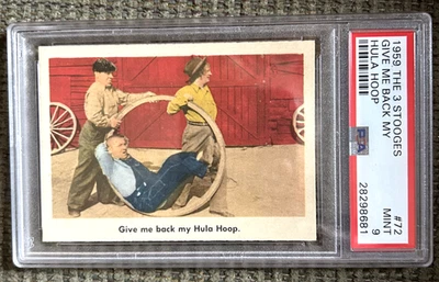1959 Fleer Three 3 Stooges #72 PSA Mint  9 - Image 1 of 2