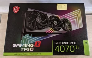 MSI GAMING GeForce RTX 4070 Ti X TRIO 12G NVIDIA 12GB GDDR6X - Picture 1 of 19