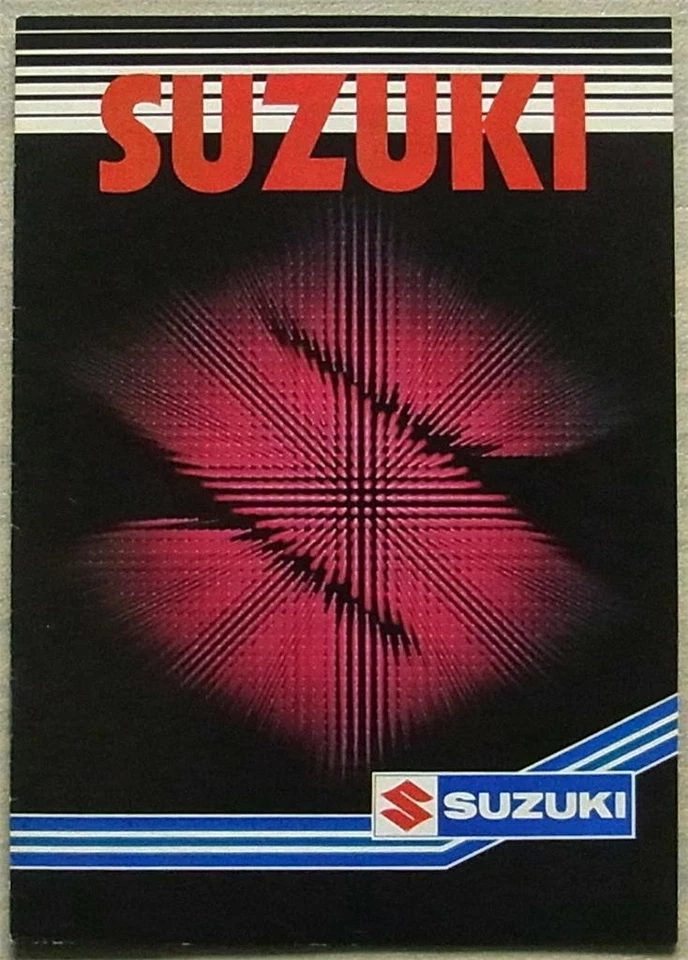 SUZUKI MOTORCYCLES Sales Brochure c1984 FZ50 TS125N GS550EZ GSX1100ES GP125 FR80 - Image 1 of 4