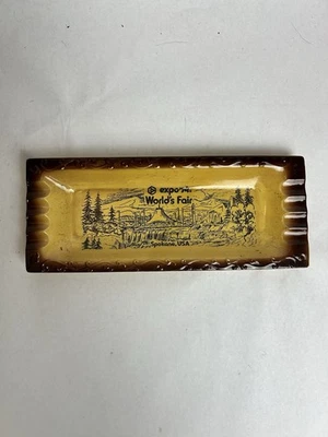 Vintage 1974 Worlds Fair Expo Tray Spokane Washington - Image 1 of 4