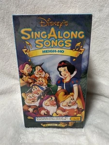NEW SEALED DISNEY SNOW WHITE HEIGH-HO SING ALONG SONGS VHS TAPE - Picture 1 of 5