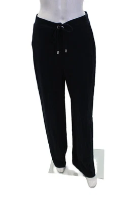 Pantalones de tiro alto Joseph Ribkoff para mujer crepé con cordón azul medianoche talla 8 Foto 1 de 4