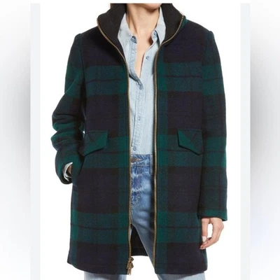 Pendleton Camden Topper Wool Plaid Peacoat Full Zip Coat XL NEW - Image 1 of 4