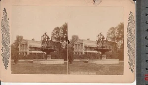 Photo albumine Stéréo FORMAT ATYPIQUE 11X17cm 1870 PARIS CHAMPS ELYSEE - Picture 1 of 1