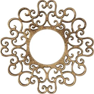 Ekena Millwork Ceiling Medallion 1" x 38 " x 38" Reims PVC in Antiqued Bronze - Picture 1 of 8