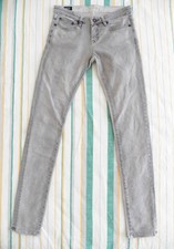 Denham Sharp Womens Jeans Size W26 L32 Skinny Fit Stretch Charcoal Grey Denim