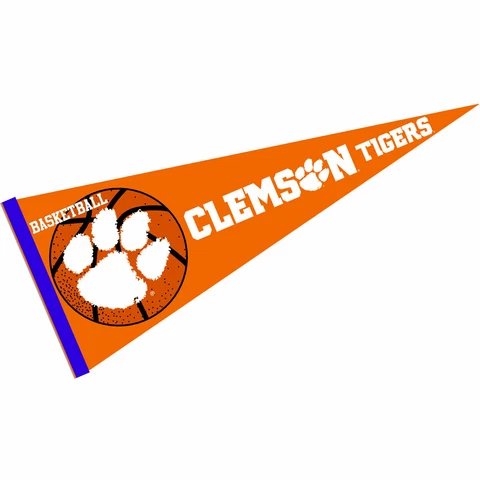 Clemson 12 in X 30 in Basketball Pennant Cover