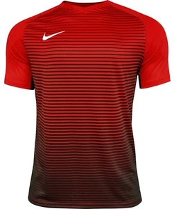 Nike Youth Unisex Red & Black Striped Active T-Shirt Dri-Fit Technology (Small) - Picture 1 of 1