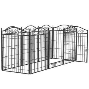 8 Panel Dog Playpen Metal kennel Exercise Fence Heavy Duty Outdoor Indoor Pet - Picture 1 of 11