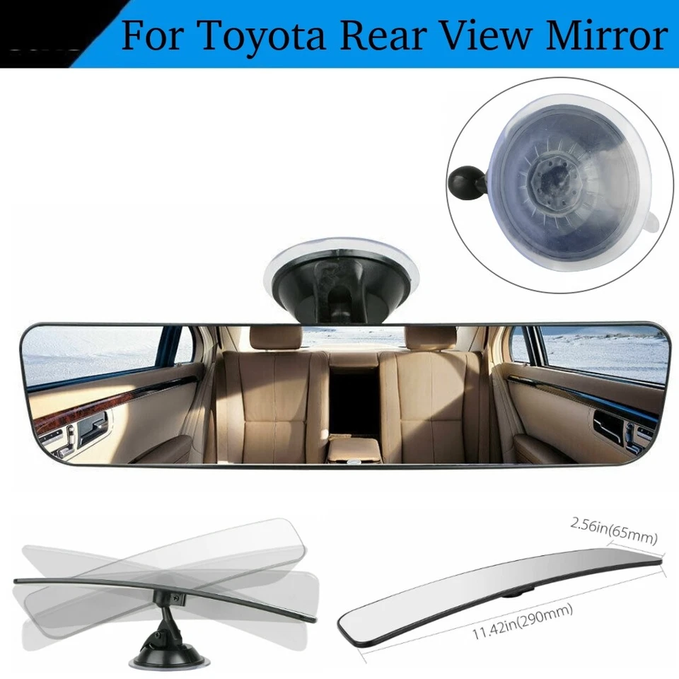 Espejo retrovisor interior de coche Toyota con ventosa de ángel ancho rotación 360° EE. UU. Foto 1 de 4