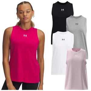 Under Armour Damas Rival Chaleco Muscular Camiseta sin Mangas Gimnasio Entrenamiento Entrenamiento - Imagen 1 de 11