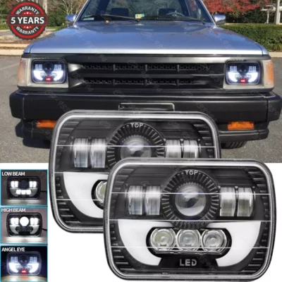 Par de faros LED Hi-Lo Halo 1986-1993 para camioneta Mazda B2000 B2200 B2600 7x6" Foto 1 de 4