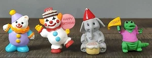 Hallmark Merry Miniatures Clown Elephant Bear And Elephant Birthday - Picture 1 of 6