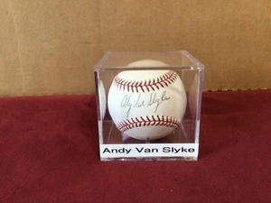 ANDY VAN SLYKE, PITTSBURGH PIRATES, SIGNED OFFICIAL MAJOR LEAGUE BASEBALL - Picture 1 of 7