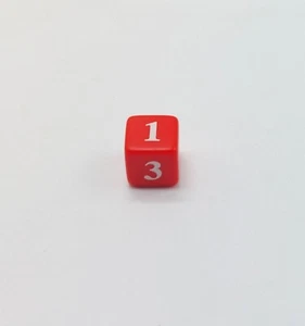 Weapons And Warriors Board Game Single Red Battle Die Authentic Replacement Dice - Picture 1 of 3