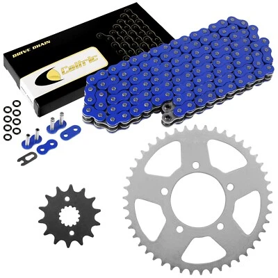 Kit de cadena de transmisión y piñón de junta tórica azul para Suzuki GSX600F Katana 600 1989-1991 Foto 1 de 4