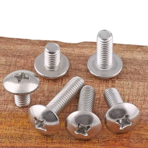 PHILLIPS BUTTON SCREWS DOME HEAD TRUSS HEAD BOLTS NICKEL M2 M2.5 M3 M4 M5 M6 - Picture 1 of 8