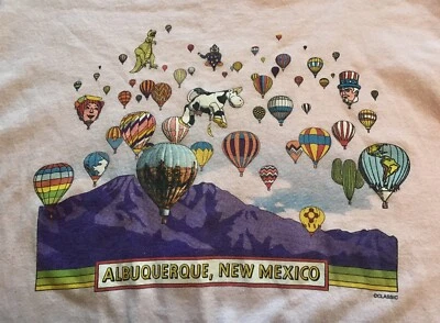 Camiseta Hot Air Balloons Albuquerque Nuevo México, Rosa, Talla XL Foto 1 de 4