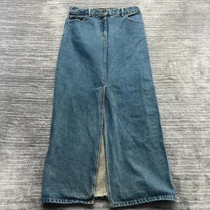 BCBG Paris Long Skirt Size 3 Womens Blue Denim - Picture 1 of 8