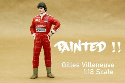 Figura pilota Gilles Villeneuve Ferrari F1 per Tameo, Bosica, MFH 1:18 - Immagine 1 di 4