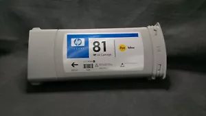 Inchiostro colorante originale HP 81 giallo 680 ml C4933A DesignJet 5000 5500 (SCAD) - Foto 1 di 3