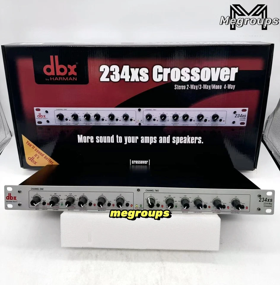 Nuevo EE. UU. dbx 234xs Crossover estéreo 2 vías/3 vías/mono 4 vías 110 V ~ 50/60 Hz Foto 1 de 4