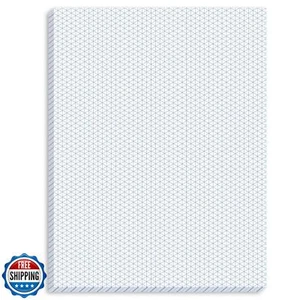 Almohadilla de papel gráfico isométrico MotiMind 50 hojas 8,5 x 11 borrador de papel isométrico - Imagen 1 de 5