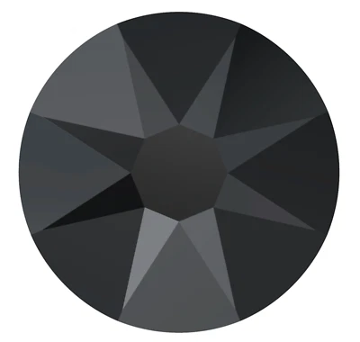 Strass JET BLACK 12ss 3mm IHC Austrian 2088 ss12 cristal flatback 144 peças - Imagem 1 de 4