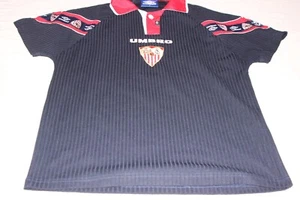 CAMISETA FUTBOL OFICIAL VINTAGE SEVILLA FC 1998-99 DE MARCA UMBRO TALLA S - Foto 1 di 3