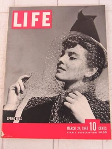 Life Magazine March 24, 1941 Spring Veils - Foto 1 di 8