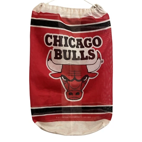 Vintage Chicago Bulls Large Sinch, Mesh Bag - NBA Licensed Product- P&K Products Cover