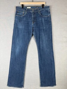 Adriano Goldschmied Mens Jeans Size 36x34 The Protege Straight Leg Medium Wash - Picture 1 of 9