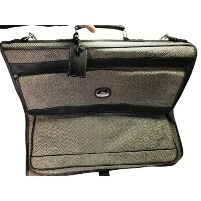 Jordache Tweed Garment Hanging Travel Luggage Bag Suit Dress Carrier VTG Elegant - Image 1 of 4