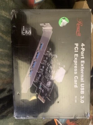 NEW & SEALED Rosewill model RC-508 4-Port USB 3.0 PCI Express Card FastFreeShip! - Image 1 of 2