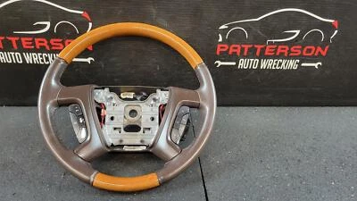 2008 BUICK ENCLAVE LEATHER WRAPPED STEERING WHEEL CASHMERE COCOA TRIM 39C - Image 1 of 4