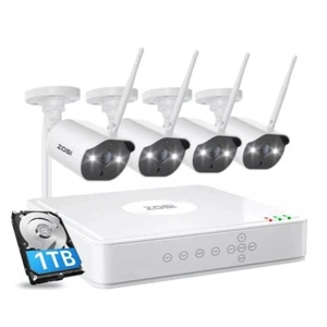 ZOSI 8CH 3MP WIFI Outdoor Security IP Camera System Wireless Instant Alert 1TB - Picture 1 of 20