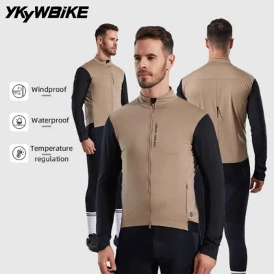 Men Cycling Jacket Windproof Waterpro Bicycle Road Bike Jersey Cycling Clothing - Image 1 of 4
