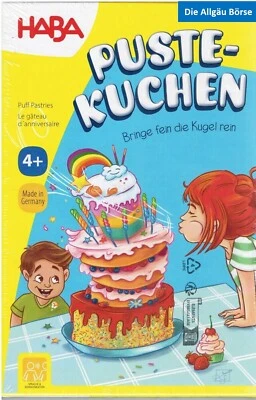 Haba 1307030001 Pustekuchen Geschicklichkeitsspiel 1-4 Spieler ab 4 Neu OVP - Bild 1 von 2