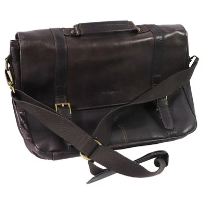 Bolso Mensajero Samsonite Colombiano Cuero con Solapa - Marrón (Talla Única) Foto 1 de 4