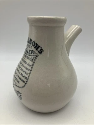Antique Decorative Dr Nelsons Improved Inhaler, Boots Chemist, Ceramic, Vase!? - Image 1 of 4