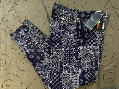 PANTALONES DE GOLF RALPH LAUREN RLX TRENDY ESTAMPADO AZUL Y BLANCO TALLA 36 X 32 HOMBRE $148.00 Foto 1 de 4