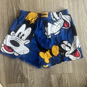 Boxer Disney Pequeño Goofy Estampado Completo Cintura Elástica Algodón Azul Ligero - Imagen 1 de 3