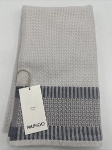 Mungo Flat Weave Bath Towel Bijou Sea Pearl Gray 31”x55” Made in South Africa - Picture 1 of 3