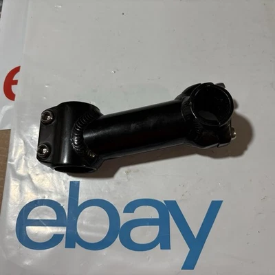 shiny BLACK ALLOY  1-1/8" x 110 mm x 25.4mm 9 degree Threadless Bike Stem - Image 1 of 4